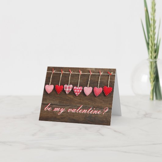 Carte de la Saint-Valentin - Soyez mon Valentin (Devant)
