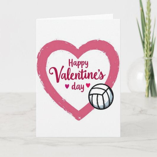 Carte de la Saint-Valentin Sportive et Sincère (Devant)
