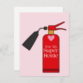 Carte de la Saint-Valentin Super Canon (Devant / Derrière)