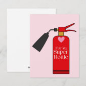 Carte de la Saint-Valentin Super Hottie (Devant / Derrière)