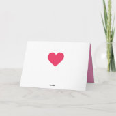 Carte de la Saint-Valentin sur le thème de l'éléph (Dos)