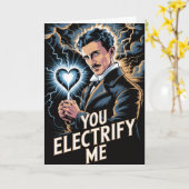Carte de la Saint-Valentin sur l'électricité de Ni (Fleur jaune)