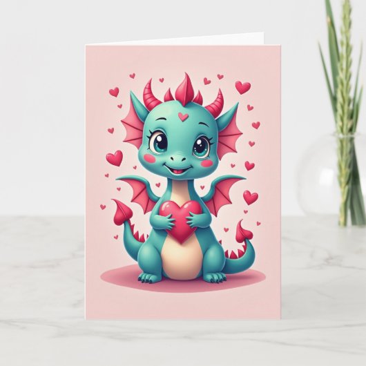 Carte de la Saint-Valentin Sweet Dragon (Devant)