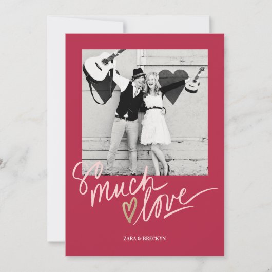 Carte de la Saint-Valentin Tellement d'amour (Devant)