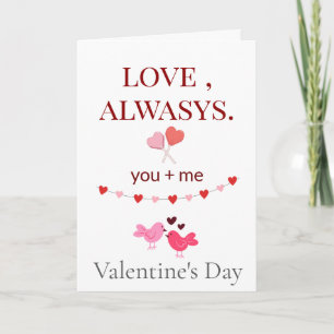 Carte de la Saint-Valentin Toujours Amoureux