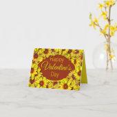 Carte de la Saint-Valentin Tournesol (Fleur jaune)