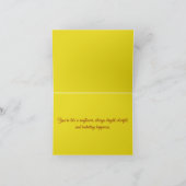 Carte de la Saint-Valentin Tournesol (Intérieur)