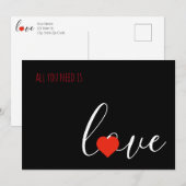 Carte de la Saint-Valentin Tout Ce Dont Vous Avez (Devant / Derrière)