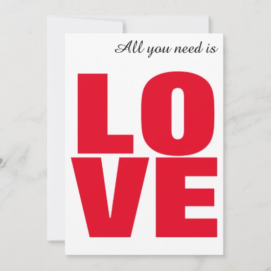 Carte de la Saint-Valentin Tout Ce Dont Vous Avez (Devant)