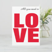 Carte de la Saint-Valentin Tout Ce Dont Vous Avez (Debout devant)
