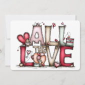 Carte de la Saint-Valentin Tout l'amour (Devant)
