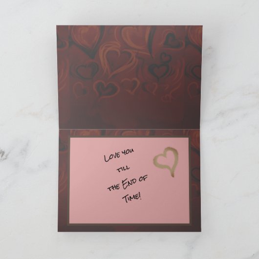 Carte de la Saint-Valentin Triceratops Snuggles (Intérieur)