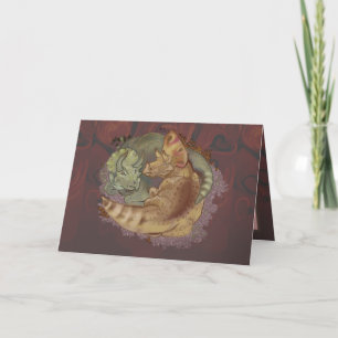 Carte de la Saint-Valentin Triceratops Snuggles