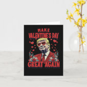 Carte de la Saint-Valentin Trump (Fleur jaune)