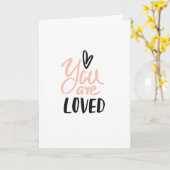 Carte de la Saint-Valentin Tu es aimé (Fleur jaune)