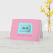 Carte de la Saint-Valentin TWO Angelfish Sweet Ang (Fleur jaune)