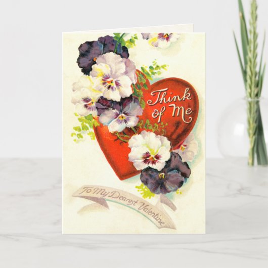 Carte de la Saint Valentin victorienne rétro (Devant)