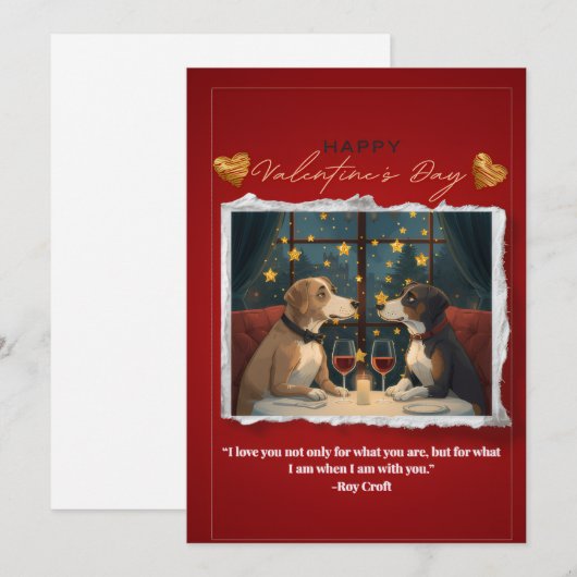 Carte de la Saint-Valentin - vierge (Devant / Derrière)