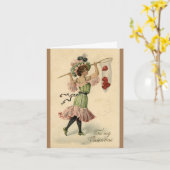 Carte de la Saint Valentin vintage (Fleur jaune)