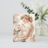 Carte de la Saint-Valentin vintage - Amour intempo (Debout devant)