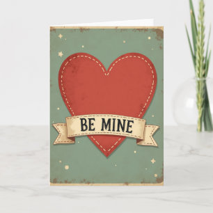 Carte de la Saint-Valentin Vintage Be Mine