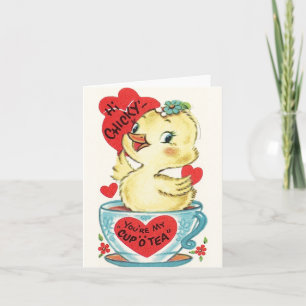 Carte de la Saint-Valentin vintage "Chicky"