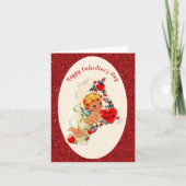 Carte de la Saint Valentin vintage Parties scintil (Devant)