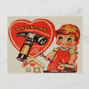 Carte de la Saint-Valentin Vintage Retro Bricoleur