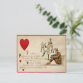 Carte de la Saint-Valentin vintage rétro de baseba (Debout devant)