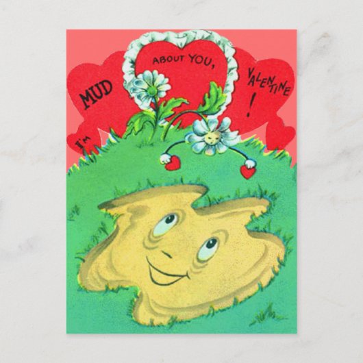 Carte de la Saint-Valentin vintage rétro drôle de (Devant)