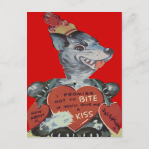 Carte de la Saint-Valentin vintage rétro drôle lou