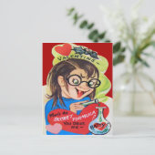 Carte de la Saint-Valentin Vintage Retro Scientifi (Debout devant)