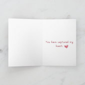 Carte de la Saint-Valentin Vous Avez Captivé Mon C (Intérieur)