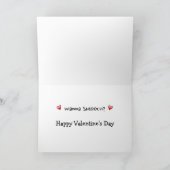 Carte de la Saint-Valentin Wanna Smooch (Intérieur)