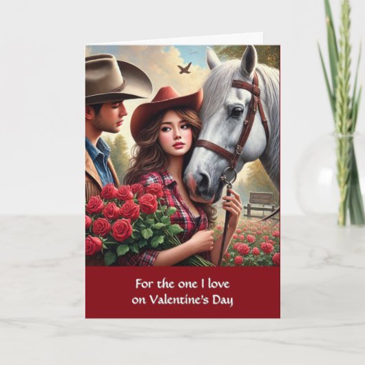 Carte de la Saint-Valentin Western Love (Devant)