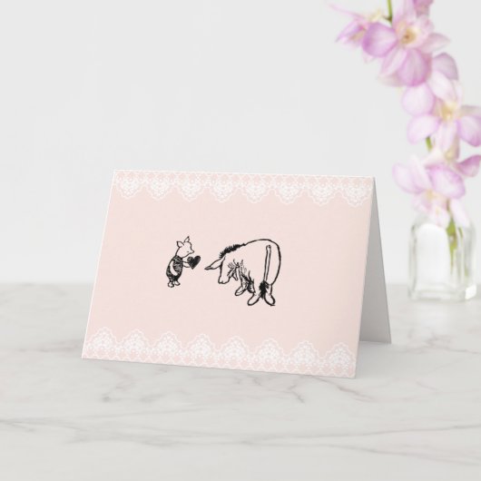 Carte de la Saint-Valentin Winnie l'Ourson (Orchidée)