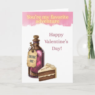 Carte de la Saint-Valentin Wonderland - Aventure p