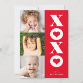 carte de la Saint-Valentin xoxo multi-photo (Devant)