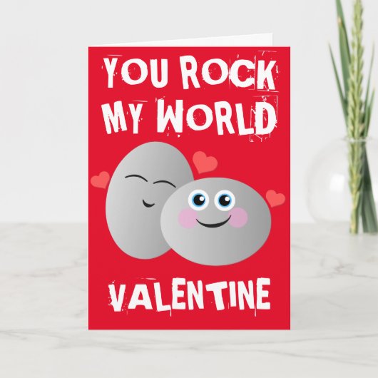 Carte de la Saint-Valentin "You Rock My World" (Devant)