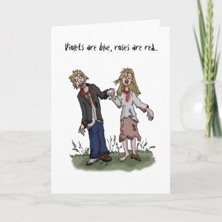 Carte de la Saint Valentin Zombie - Carte d'amour