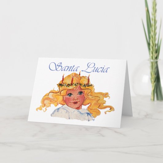 Carte de la Sainte-Lucie avec sentiment (Devant)