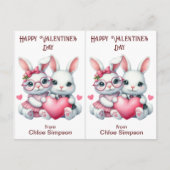 Carte de la salle de classe Valentine pour enfants (Devant)