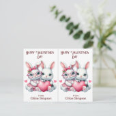 Carte de la salle de classe Valentine pour enfants (Debout devant)