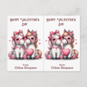 Carte de la salle de classe Valentine pour enfants (Devant)