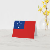 Carte de la Samoa (Fleur jaune)