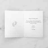 Carte De La Saute : Joli Papa Attend Anniversaire (Intérieur)