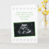 Carte De La Saute : Joli Papa Attend Anniversaire (Fleur jaune)