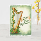 Carte de la scène de harpe Erin Remember (Fleur jaune)