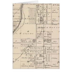 Carte de la section du comté de Tulare T16S R23E