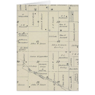 Carte de la section du comté de Tulare T20S R26E